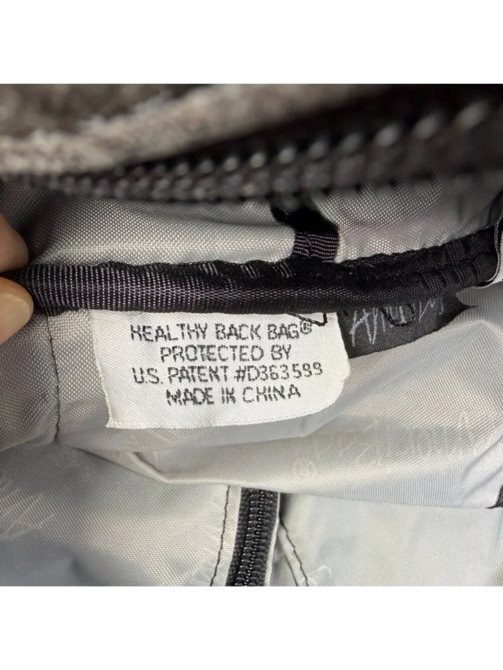 LL Bean Ameribag Black Leather Healthy Back Sling Backpack Crossbody Travel VTG